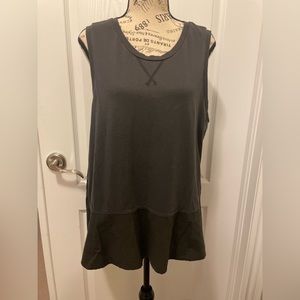 Gap cotton tank, grey and black size XL